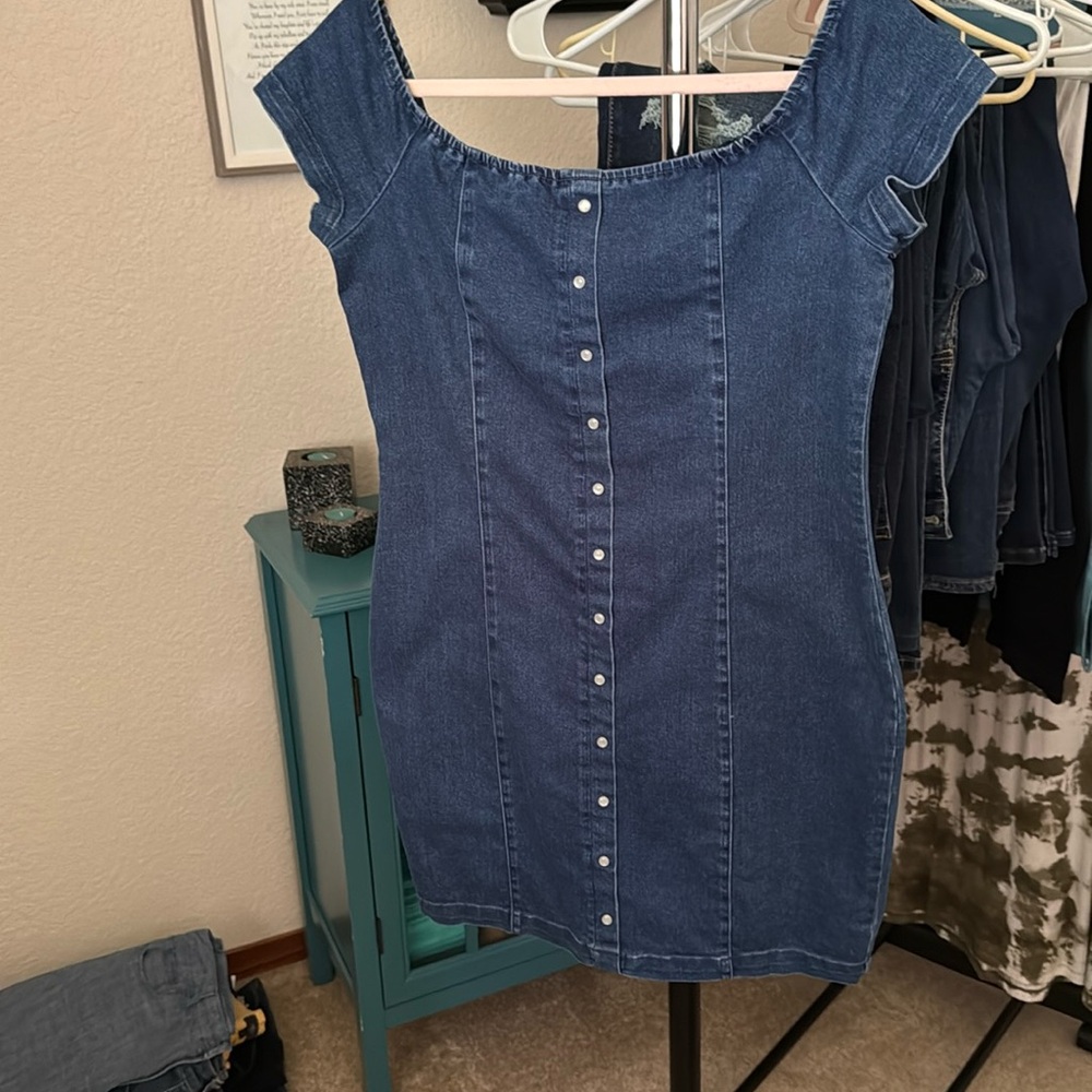 IRIS Stretch Denim Dress Size M